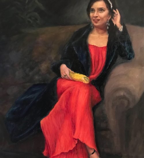 Lady in red